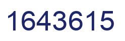 Number 1643615 blue image