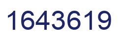 Number 1643619 blue image