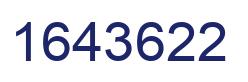 Number 1643622 blue image