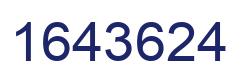 Number 1643624 blue image