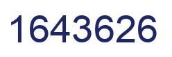 Number 1643626 blue image