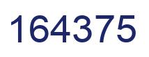 Number 164375 blue image