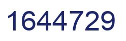 Number 1644729 blue image