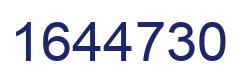 Number 1644730 blue image
