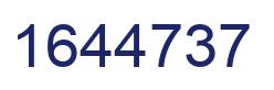 Number 1644737 blue image