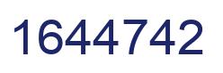 Number 1644742 blue image