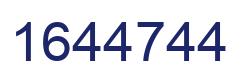 Number 1644744 blue image