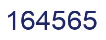 Number 164565 blue image