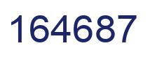 Número 164687 imagen azul