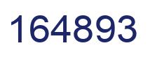 Number 164893 blue image
