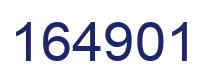 Number 164901 blue image