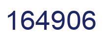 Number 164906 blue image