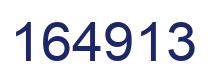 Number 164913 blue image