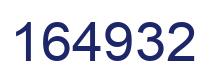 Number 164932 blue image