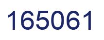 Number 165061 blue image
