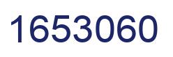 Number 1653060 blue image