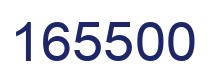 Número 165500 imagen azul