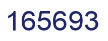 Number 165693 blue image