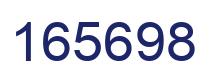 Number 165698 blue image