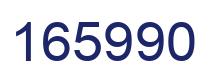Number 165990 blue image