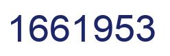 Number 1661953 blue image