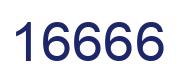 Number 16666 blue image