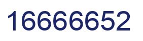 Number 16666652 blue image