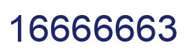 Number 16666663 blue image