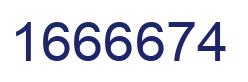 Number 1666674 blue image