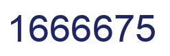Number 1666675 blue image