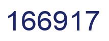 Number 166917 blue image