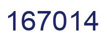 Number 167014 blue image
