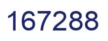 Number 167288 blue image