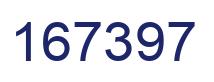 Number 167397 blue image