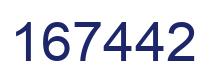 Number 167442 blue image