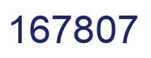 Number 167807 blue image