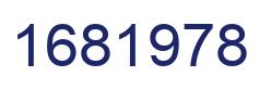 Number 1681978 blue image