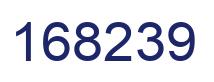 Number 168239 blue image