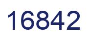 Number 16842 blue image