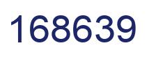 Number 168639 blue image