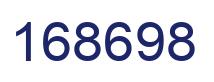 Number 168698 blue image
