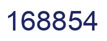 Number 168854 blue image