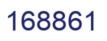 Number 168861 blue image