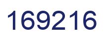 Number 169216 blue image