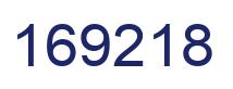 Number 169218 blue image