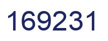 Number 169231 blue image
