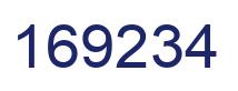 Number 169234 blue image