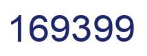 Number 169399 blue image