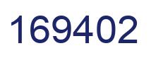 Number 169402 blue image