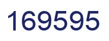 Number 169595 blue image